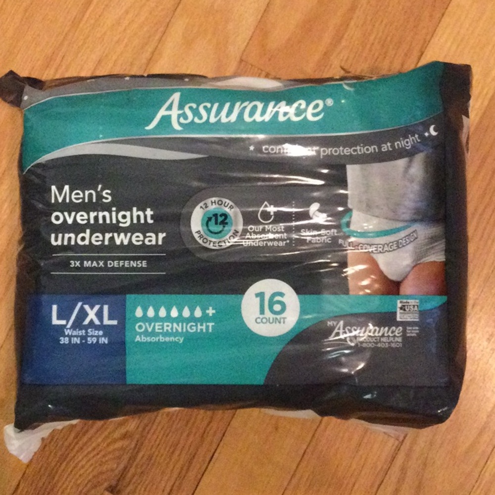 Assurance Men’s Overnight Underwear